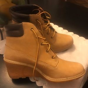 Timberland wedge heel boots